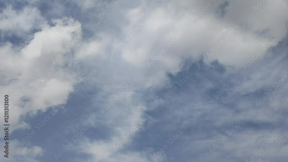 Natural clouds in the sky, blue color motion footage Natural clouds in the sky, blue color motion footage