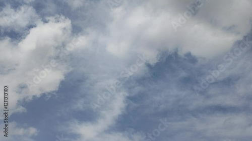 Wallpaper Mural Natural clouds in the sky, blue color motion footage Torontodigital.ca