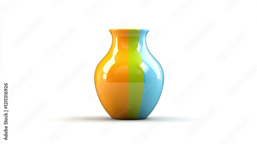Exquisite green and orange vase, a stunning centerpiece for modern home decor green Exquisite green and orange vase, a stunning centerpiece for modern home decor green
