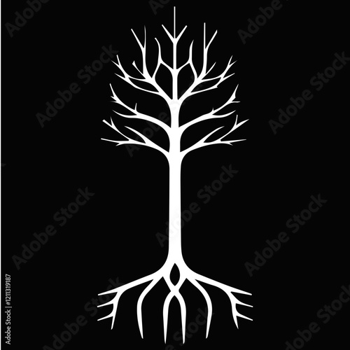 Stylish Tree Silhouettes – Ideal for Nature-Themed Art