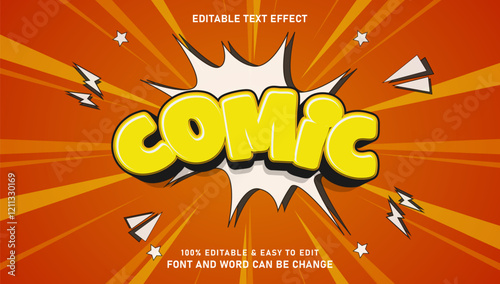 Editable comic text effects