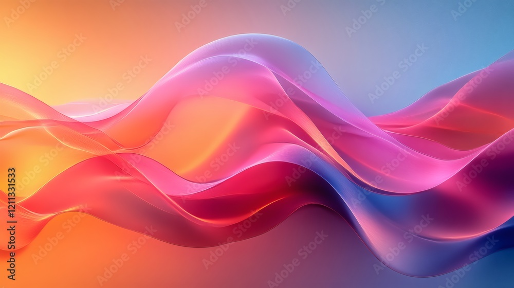 Abstract Colorful Waves Flowing Dynamically Across a Background Abstract Colorful Waves Flowing Dynamically Across a Background