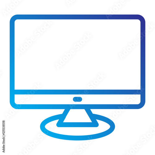 Monitor Line Gradient Icon