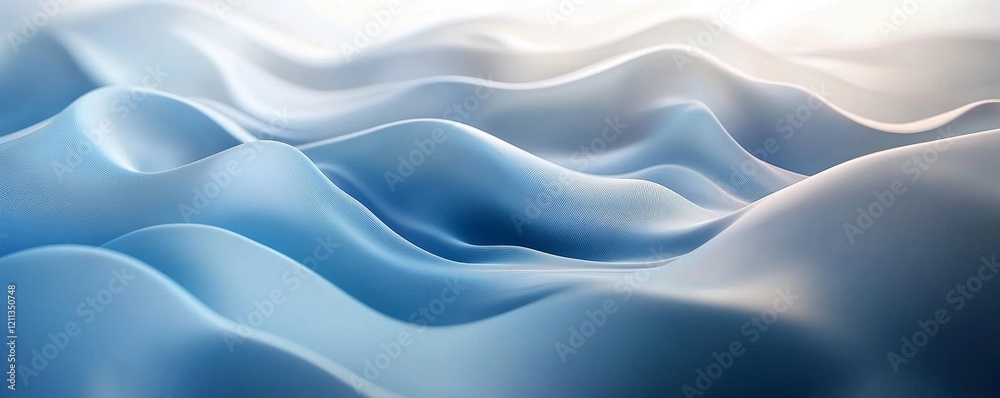 Obraz premium Smooth gradient flow, blurred landing page backdrop, Generative AI