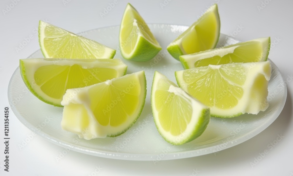 Fresh lime wedges with a creamy twist Fresh lime wedges with a creamy twist