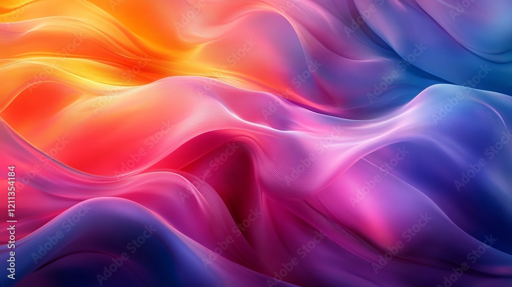 Obraz premium Vibrant color flow, noisy texture pattern, Generative AI