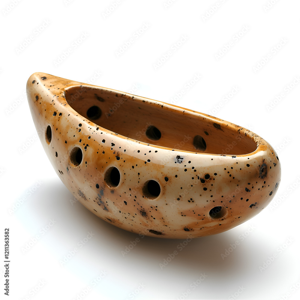 Handmade Brown Ceramic Vessel with Speckled Design and Organic Shapes for Unique Tabletop Decor Handmade Brown Ceramic Vessel with Speckled Design and Organic Shapes for Unique Tabletop Decor