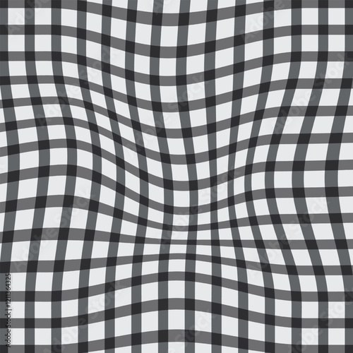 Seamless abstract greay ass colour distort chaqe pattern on white background.