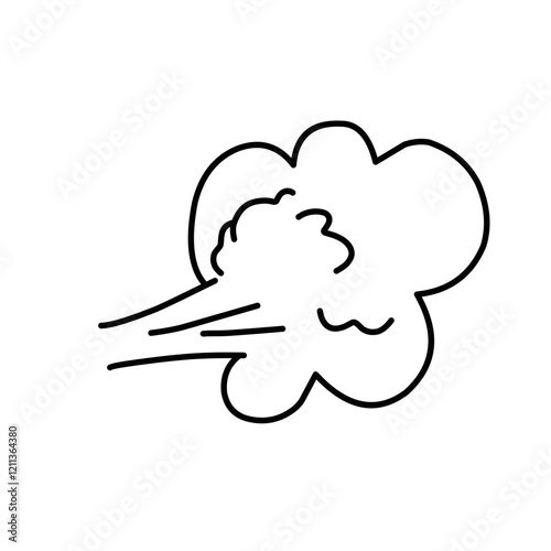 Comic fart Cloud 