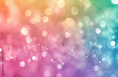 abstract bokeh background, Colorful Bokeh Light Background with Gradient Pastel Glow