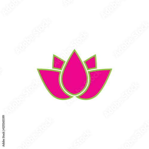 Beauty Vector lotus flowers design logo Template icon