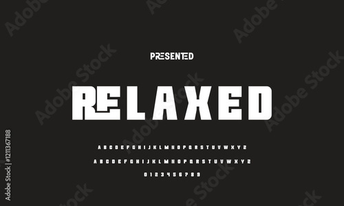 Modern Bold Font. Regular Italic Number Typography urban style alphabet fonts for fashion, sport, technology, digital, movie, logo design, vector illustration