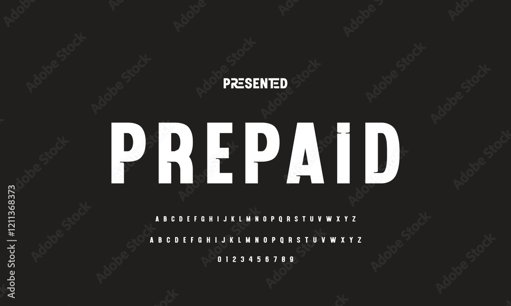 Modern Bold Font. Regular Italic Number Typography urban style alphabet fonts for fashion, sport, technology, digital, movie, logo design, vector illustration