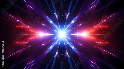 Captivating abstract background featuring dynamic and mesmerizing laser light patterns creating geometric prismatic and kaleidoscopic visual designs in a vibrant 16 9 aspect