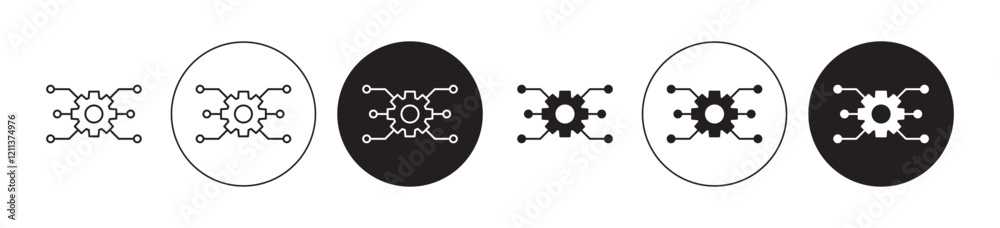 ETL icons set in black filled and stroke line style ETL icons set in black filled and stroke line style