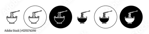 Kimchi icons set in black filled and stroke line style