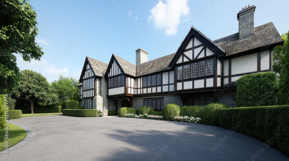 Fototapeta premium Grand Tudor Style House