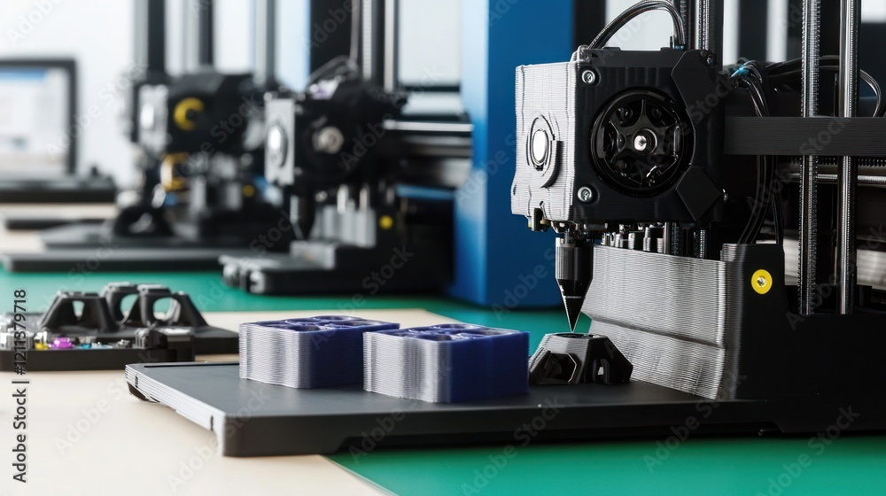 Fototapeta premium 3D Printer Creating Plastic Prototypes