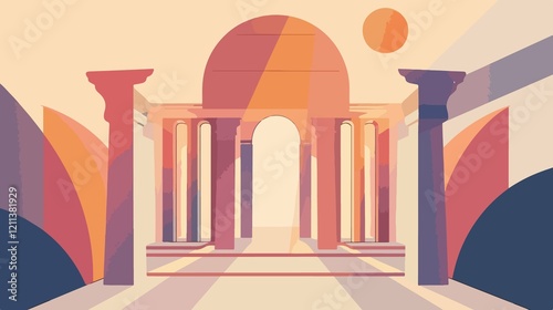 Heritage Day Card Flat Vector Illustration with Cultural Symbols