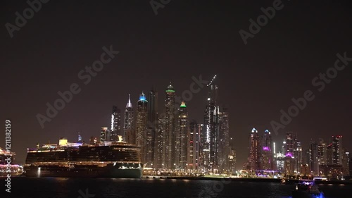 Wallpaper Mural Dubai City View At Night  Torontodigital.ca