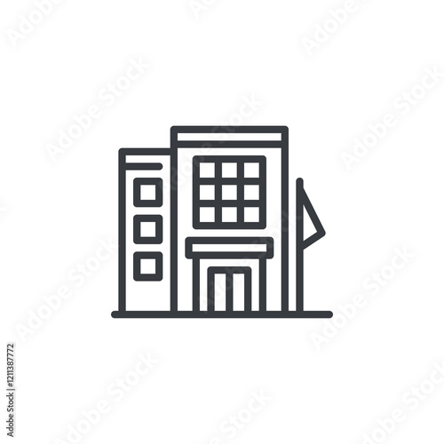 Consulate Office line icon