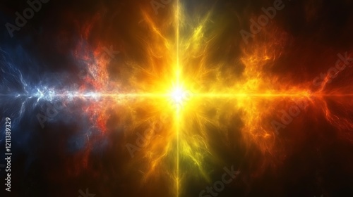Wallpaper Mural Abstract Cosmic Energy Fusion Bright Colors Torontodigital.ca