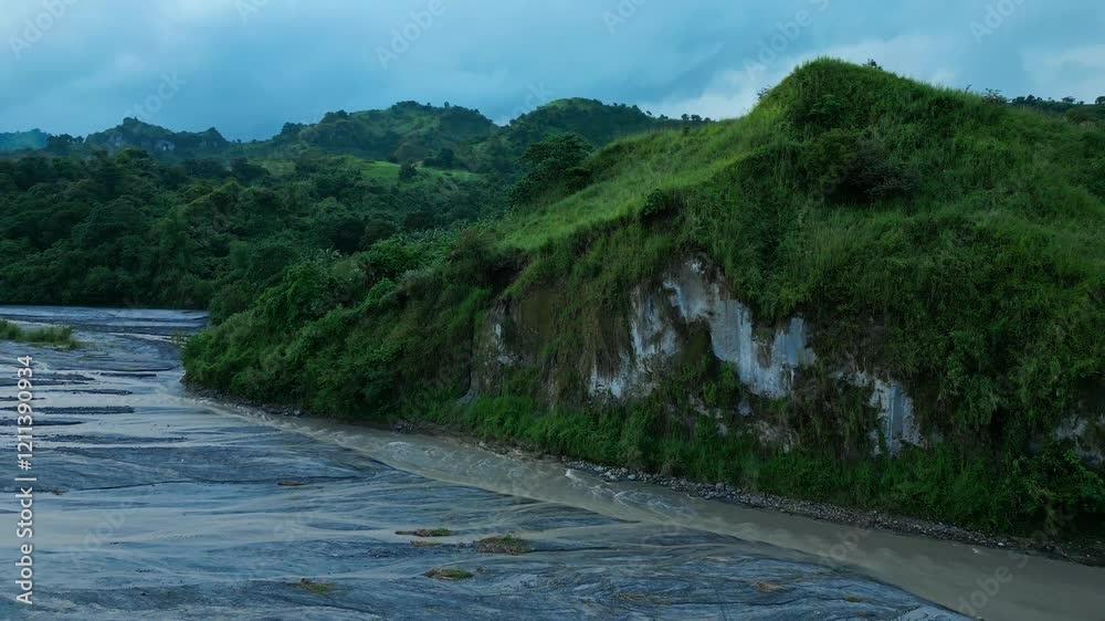 Beautiful scenery of mountains in Clark Pampanga with group of friends Beautiful scenery of mountains in Clark Pampanga with group of friends