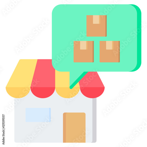 Market Flat Icon