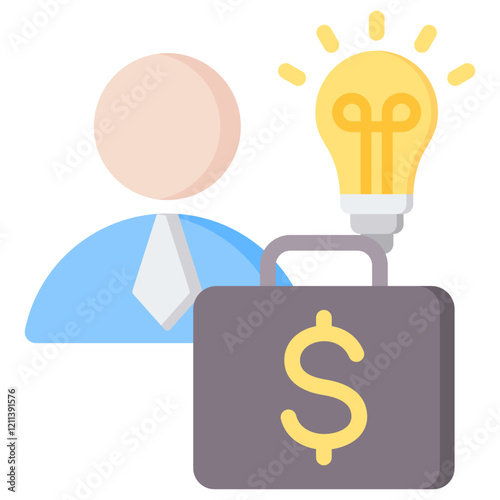Entrepreneur Flat Icon