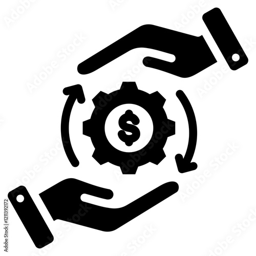 Finance Management Glyph Icon