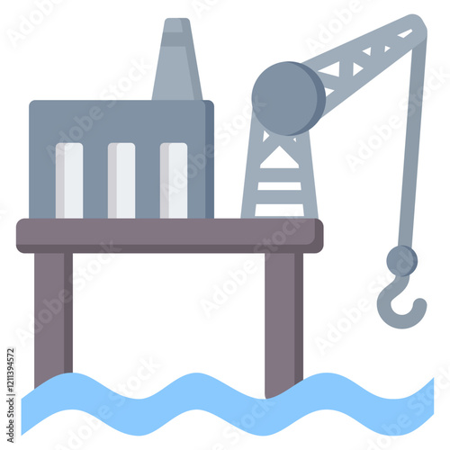 Offshore Flat Icon