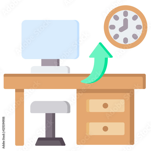 Back Office Flat Icon