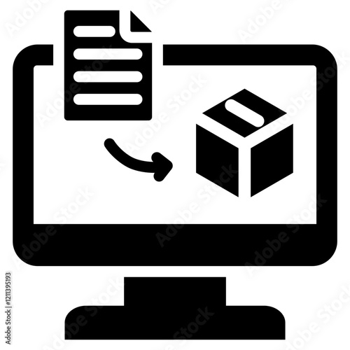 Data Entry Glyph Icon