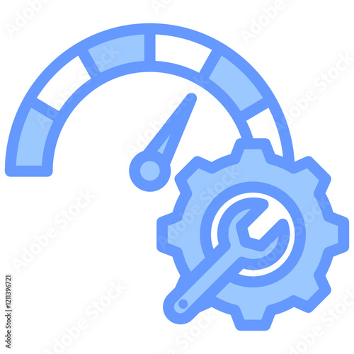 Management Tools Blue Icon