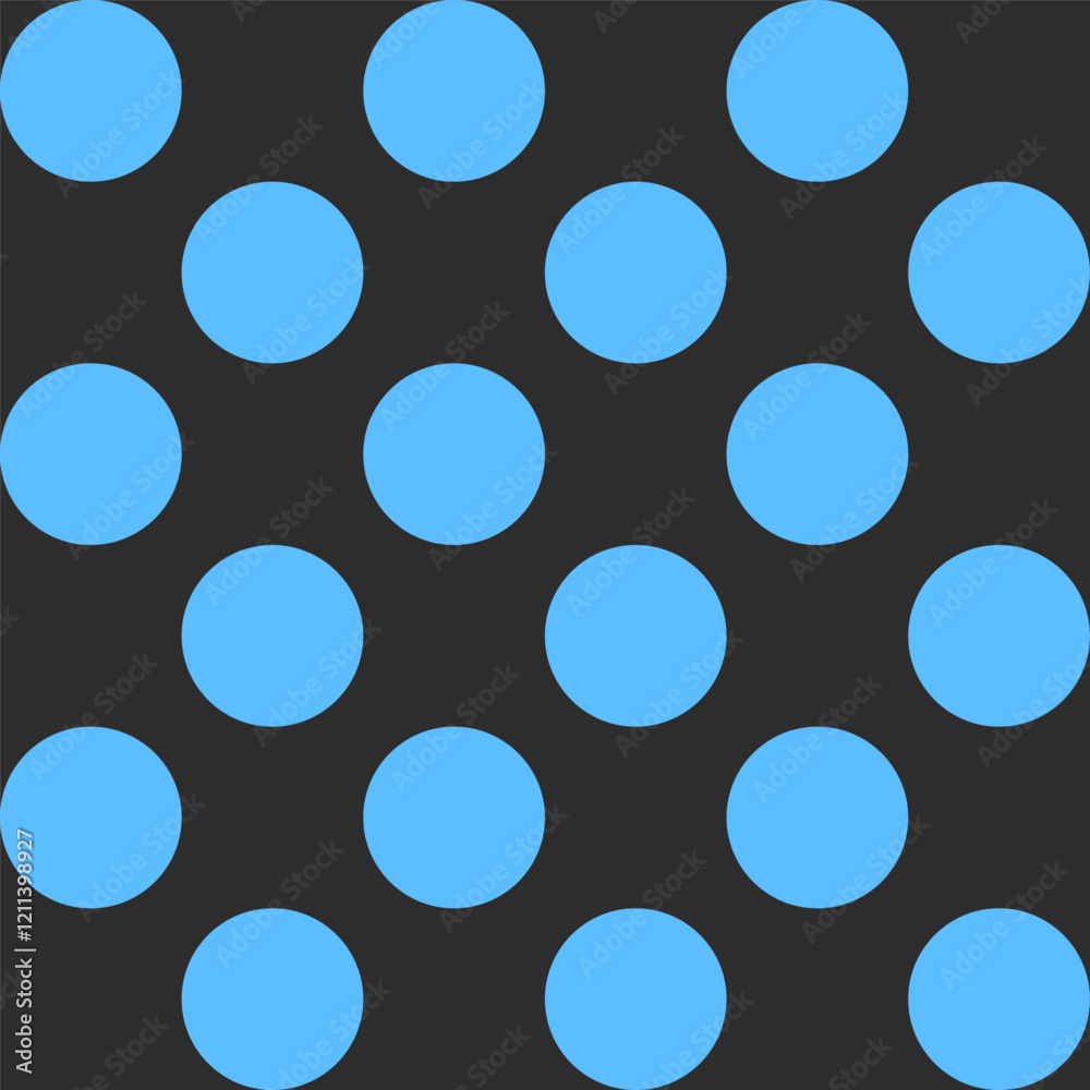 Seamless black and blue polka dot pattern. Round circles in modern style. Geometric abstract vector design for print on textile. Minimalistic retro concept Seamless black and blue polka dot pattern. Round circles in modern style. Geometric abstract vector design for print on textile. Minimalistic retro concept