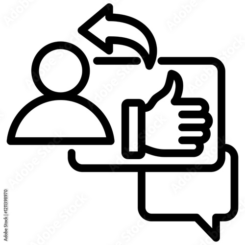 Performance Feedback Outline Icon