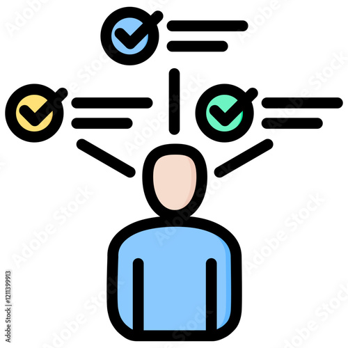 Proficiency Outline Color Icon