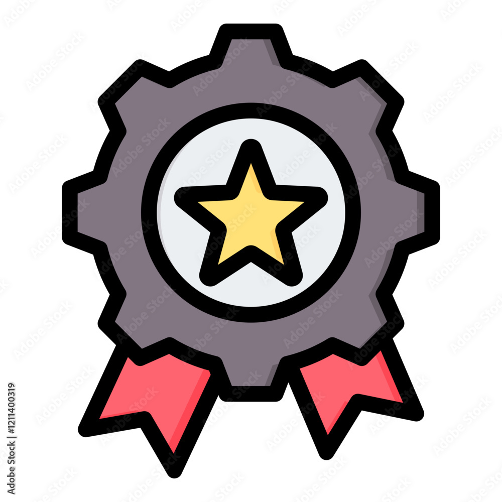 Quality Outline Color Icon Quality Outline Color Icon