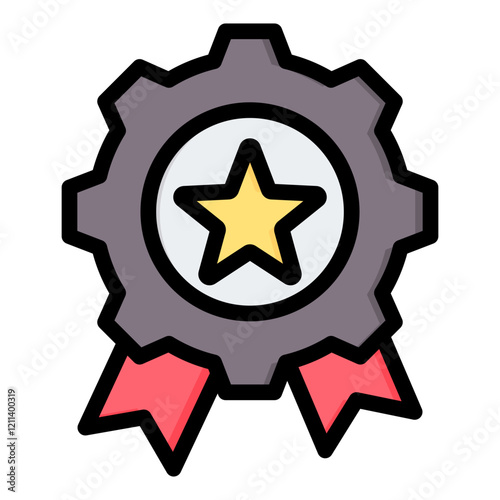 Quality Outline Color Icon