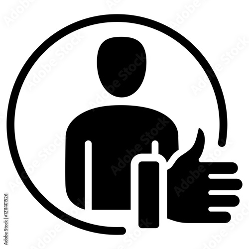 Performance Appraisal Glyph Icon