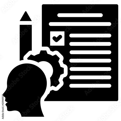 Capability Assessment Glyph Icon