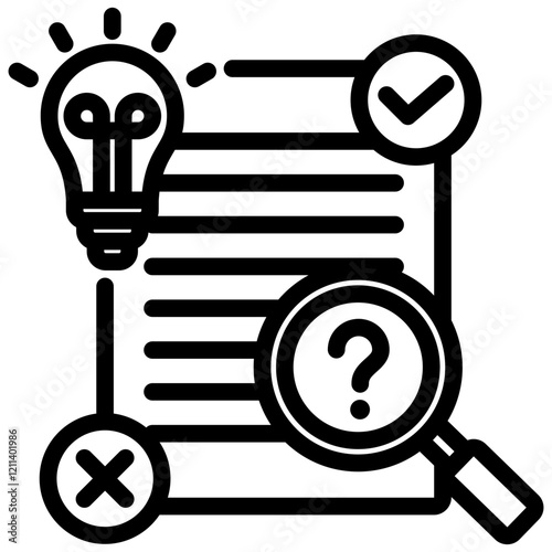 Testing Method Outline Icon