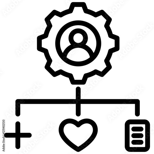 Competency Framework Outline Icon