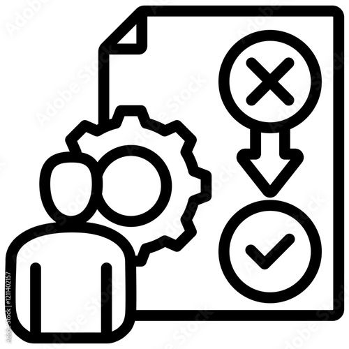 Skill Evaluation Outline Icon