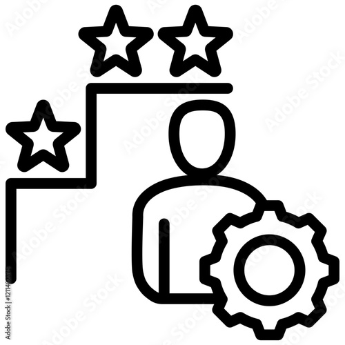 Competency Level Outline Icon