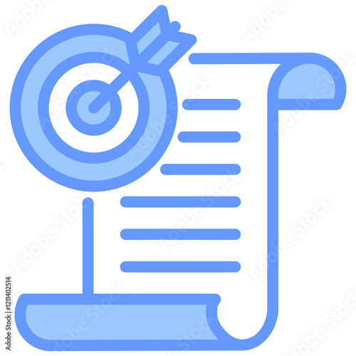 Objectives Blue Icon