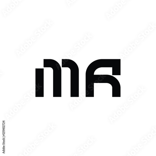 MA monogram logo design letter text name symbol monochrome logotype alphabet character simple logo