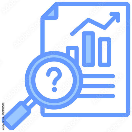 Data Analysis Blue Icon
