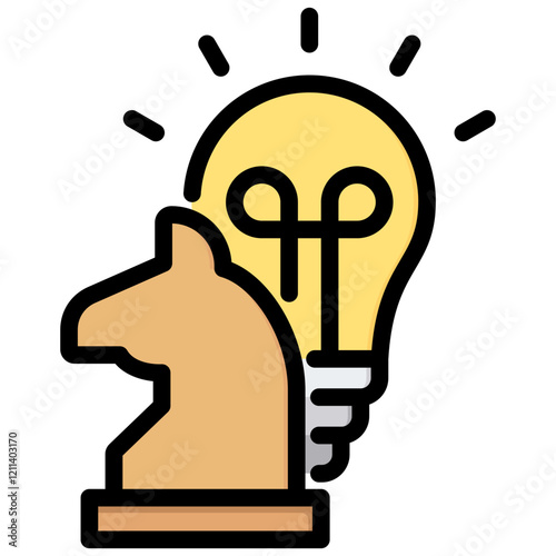 Strategy Outline Color Icon