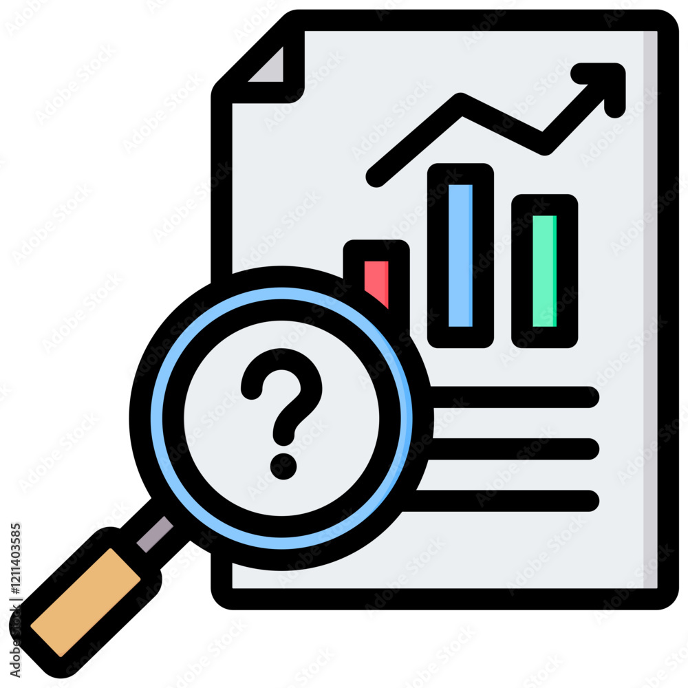 Data Analysis Outline Color Icon Data Analysis Outline Color Icon